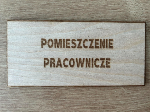 Tabliczka "Pomieszczenie pracownicze"