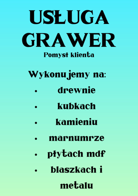 Usługa grawer